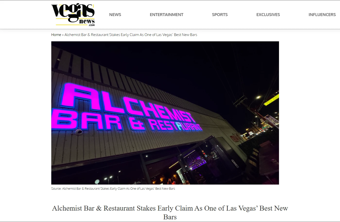 VEGAS NEWS