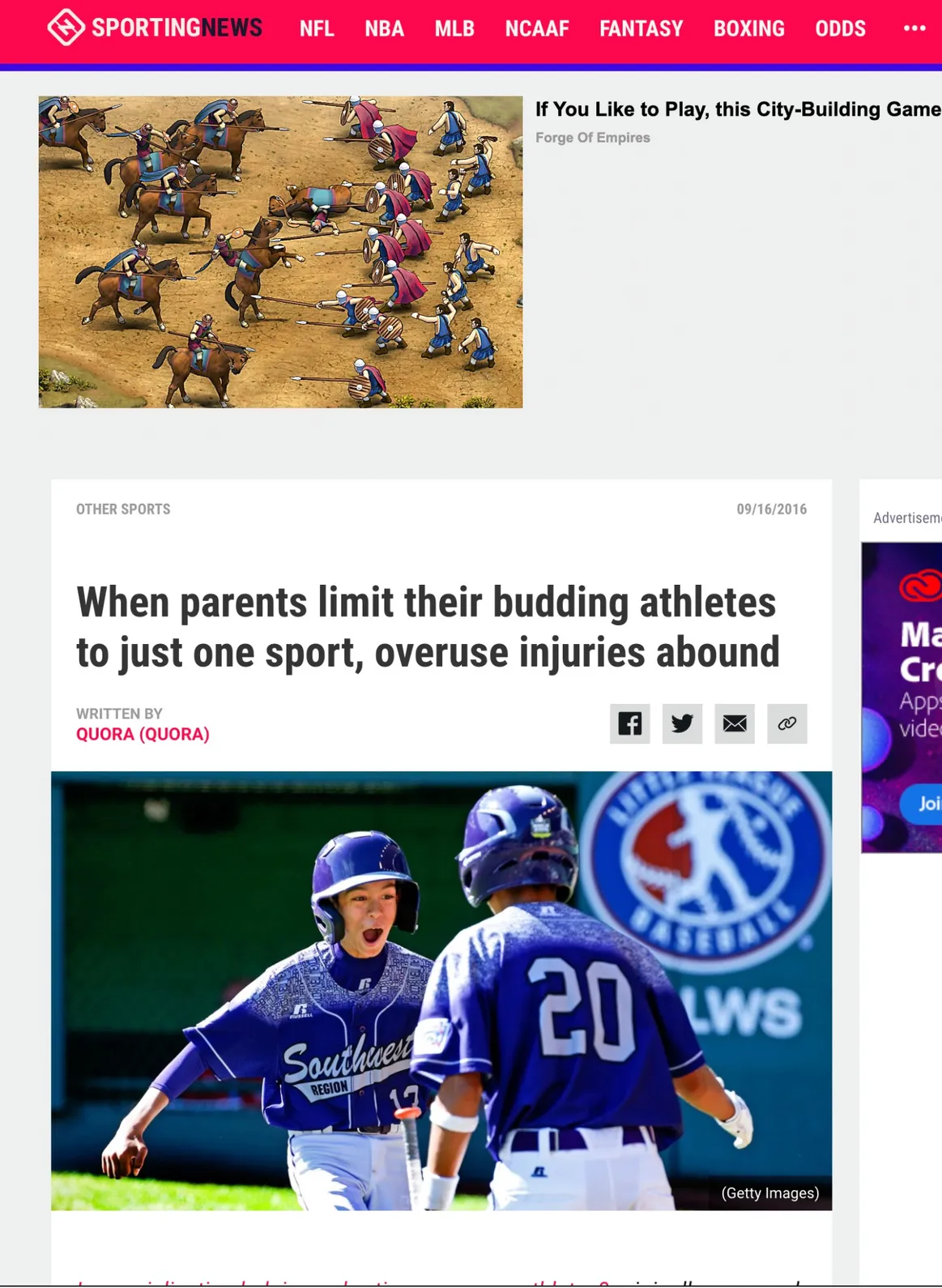 SPORTING NEWS